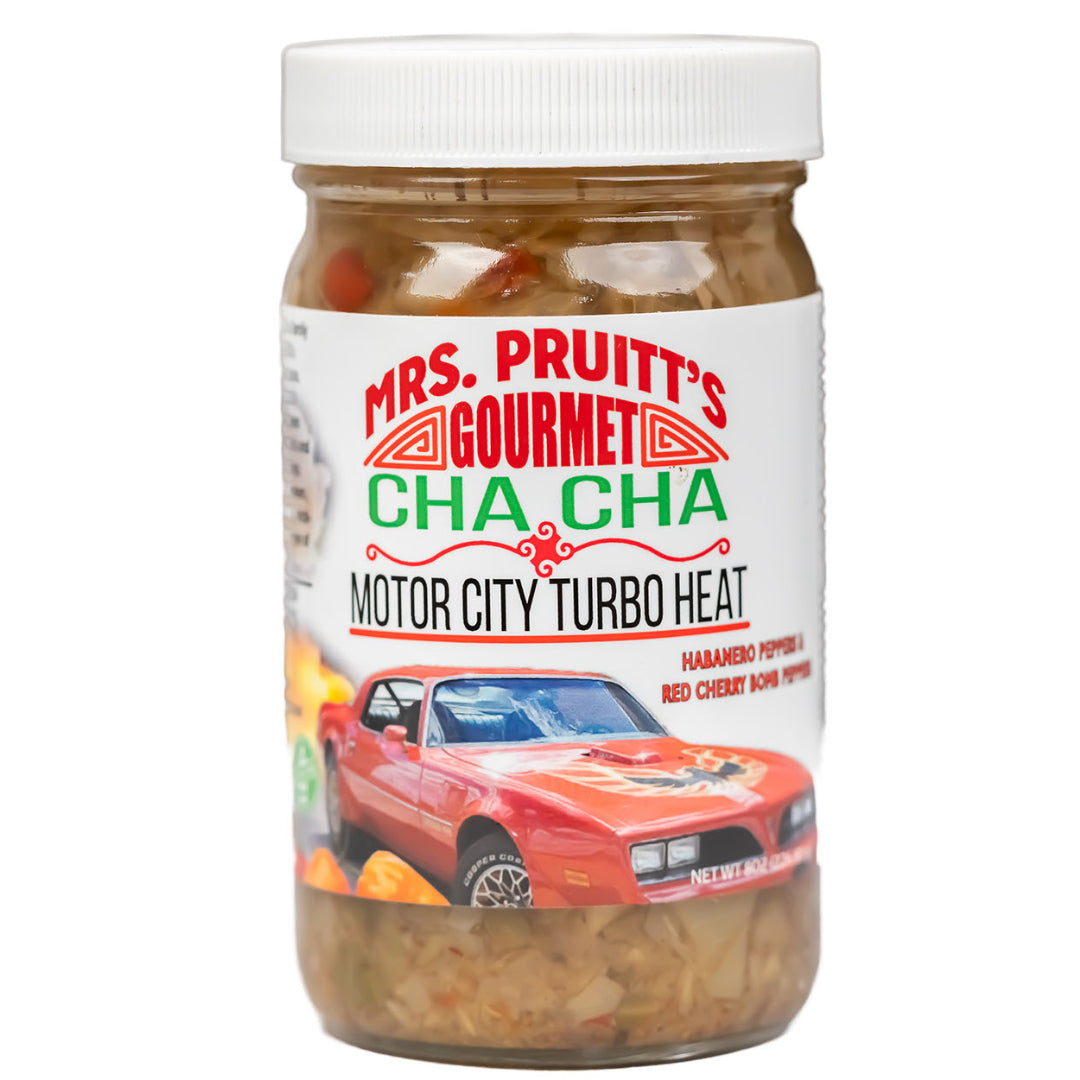 Mrs. Pruitt's Gourmet CHA CHA Turbo Heat 8 oz.