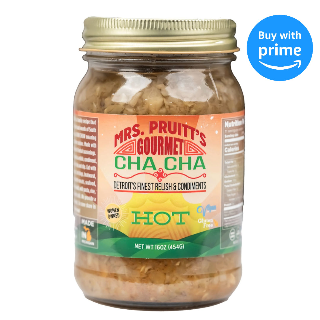 Mrs. Pruitt s Gourmet CHA CHA Hot 16 oz