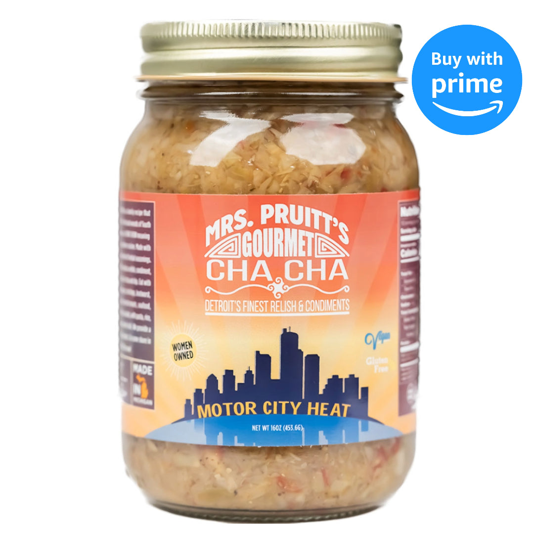 Mrs. Pruitt s Gourmet CHA CHA Motor City Heat 16 oz