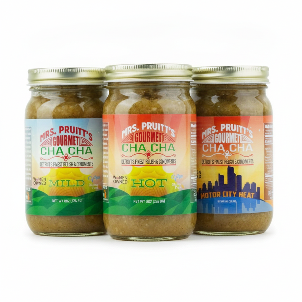 Mrs. Pruitt’s Gourmet CHA CHA Relish Trio