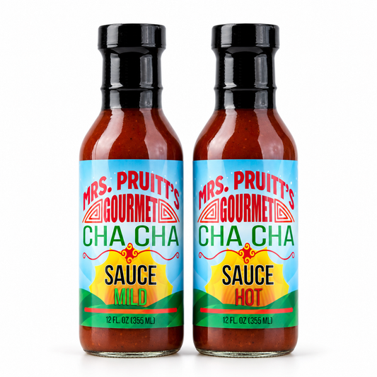 Mrs. Pruitt’s Gourmet CHA CHA Sauce Duo Hot