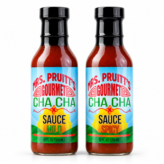 Mrs. Pruitt’s Gourmet CHA CHA Sauce Duo Spicy