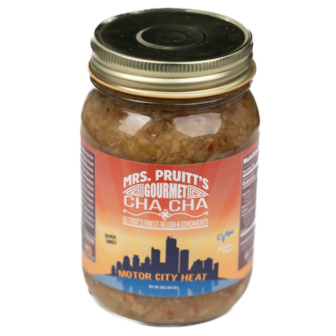 Mrs. Pruitt's Gourmet CHA CHA Motor City Heat 16 oz.