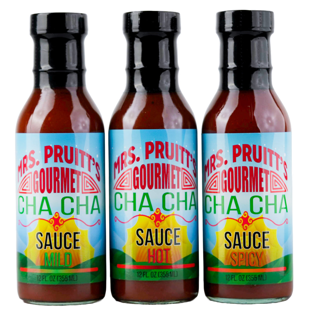 12 oz Sauce Sampler Kit - Mild + Hot + Spicy