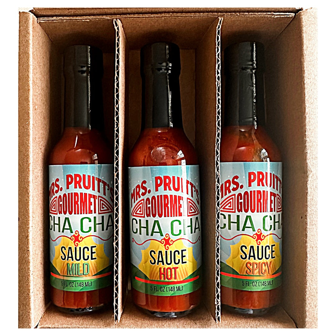 5 oz Sauce Sampler Kit - Mild + Hot + Spicy