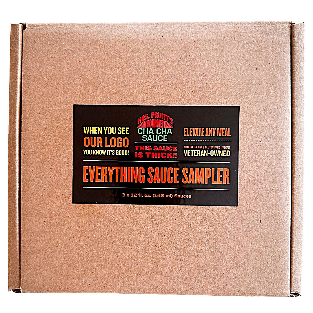 12 oz Sauce Sampler Kit - Mild + Hot + Spicy