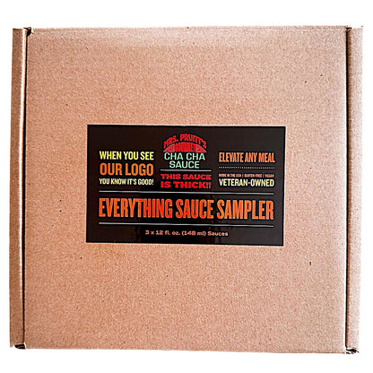 12 oz Sauce Sampler Kit - Mild + Hot + Spicy