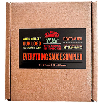 5 oz Sauce Sampler Kit - Mild + Hot + Spicy