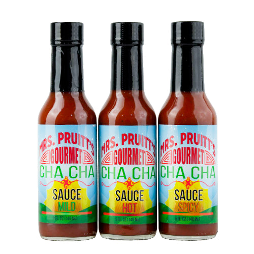 5 oz Sauce Sampler Kit - Mild + Hot + Spicy